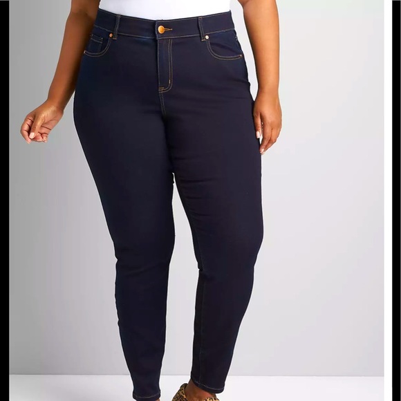 Lane Bryant Denim - Lane Bryant Curvy Fit High rise Crop Jeans